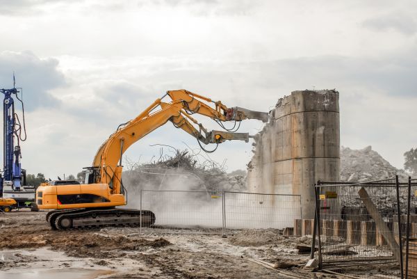 Silo Demolition in Glen Allen
